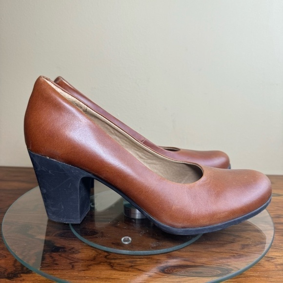 Sofft Shoes Nasia Brown Leather Workwear Comfort Pumps X142 - Picture 1 of 16